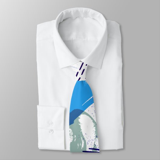 Abstrakte Pinselstriche Krawatte (Gebunden)