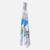 Abstrakte Pinselstriche Krawatte (Rückseite)