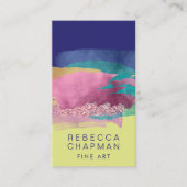 Abstrakte Pinselstriche Künstler oder Galerie Visitenkarte (Vorderseite)