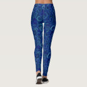 Abstrakte Pinselstriche Leggings (Rückseite)