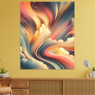 Abstrakte Pinselstriche Leinwanddruck