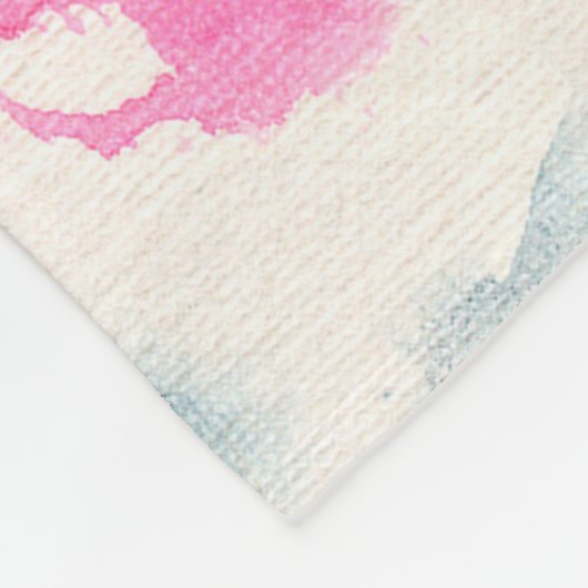 abstrakte Pinselstriche mit handgefertigten Wasser Fleecedecke (Ecke)