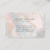 Abstrakte Pinselstriche mit weichem Pastellfarben Visitenkarte (Rückseite)