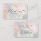 Abstrakte Pinselstriche mit weichem Pastellfarben Visitenkarte (Vorne/Hinten)