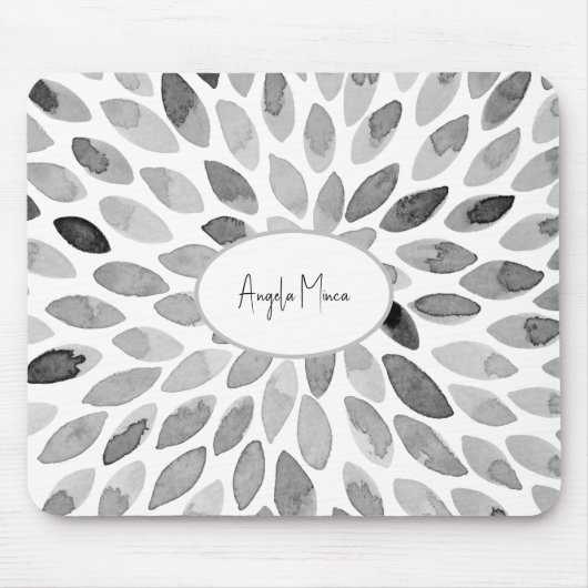 Abstrakte Pinselstriche Mousepad (Vorne)