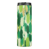 Abstrakte Pinselstriche, Muster Monogram Thermosbecher (Rückseite)