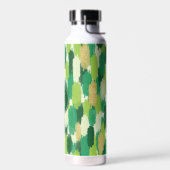 Abstrakte Pinselstriche, Muster Monogram Trinkflasche (Links)