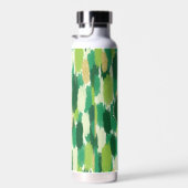 Abstrakte Pinselstriche, Muster Monogram Trinkflasche (Rechts)