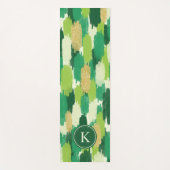 Abstrakte Pinselstriche, Muster Monogram Yogamatte (Vorderseite)
