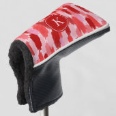 Abstrakte Pinselstriche Muster Monogramm Golf Headcover (3/4 Vorderseite)