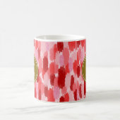 Abstrakte Pinselstriche Muster Monogramm Kaffeetasse (Mittel)