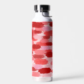 Abstrakte Pinselstriche Muster Monogramm Trinkflasche (Links)