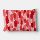 Abstrakte Pinselstriche Muster Monogramm Zubehörtasche (Rückseite)