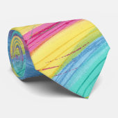 Abstrakte Pinselstriche Neck Ties Krawatte (Gerollt)
