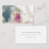 Abstrakte Pinselstriche Pinselstriche Kunsthistori Visitenkarte (Vorne/Hinten)