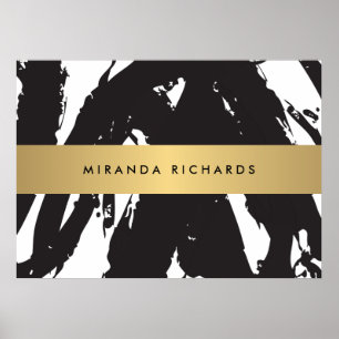 Abstrakte Pinselstriche Poster II