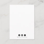 Abstrakte Pinselstriche Rosa Ohrenanzeige Visitenkarte (Rückseite)