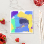 Abstrakte Pinselstriche Serviette (Beispiel)