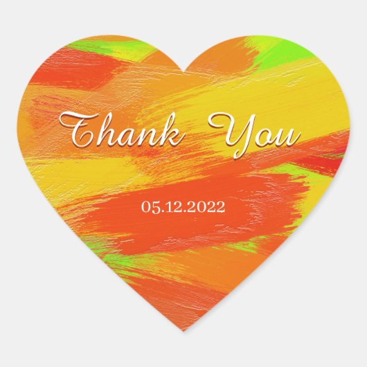 Abstrakte Pinselstriche texture.text hören Herz-Aufkleber (Vorderseite)