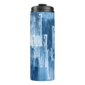 Abstrakte Pinselstriche Thermosbecher (Vorderseite)