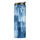 Abstrakte Pinselstriche Thermosbecher (Nach links gedreht)