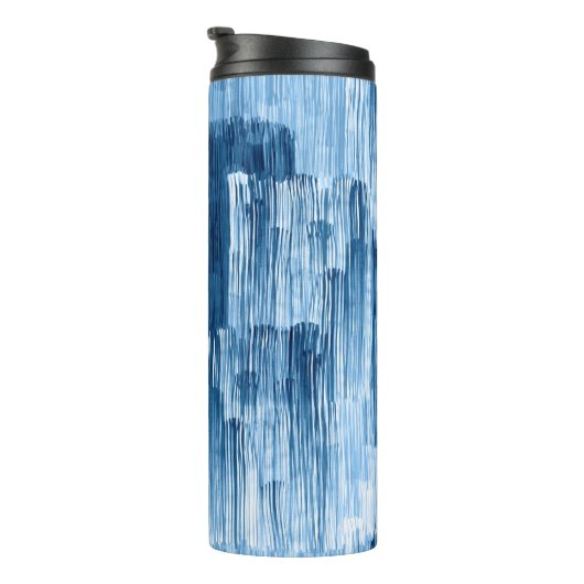 Abstrakte Pinselstriche Thermosbecher (Nach rechts gedreht)