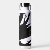 Abstrakte Pinselstriche Trinkflasche (Vorne)