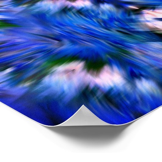 Abstrakte Pinselstriche und Farben Poster (Ecke)