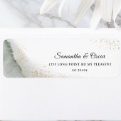 Abstrakte Pinselstriche und goldfarbene Pinselstri