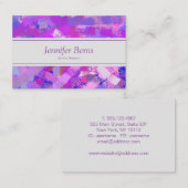 Abstrakte Pinselstriche. Visitenkarte (Vorne/Hinten)