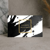 Abstrakte Pinselstriche Visitenkarte