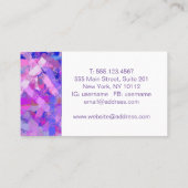 Abstrakte Pinselstriche. Visitenkarte (Rückseite)