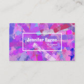 Abstrakte Pinselstriche. Visitenkarte (Vorderseite)