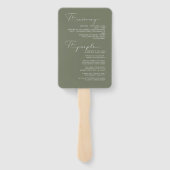 Abstrakte Pinselstriche Wedding We Do ID886 Fächer (Rückseite)