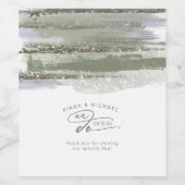 Abstrakte Pinselstriche Wir danken Ihnen für die g Weinetikett (Einzelnes Label)