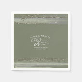 Abstrakte Pinselstriche Wir danken Ihnen ID886 Serviette (Vorderseite)