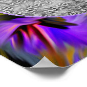 Abstrakte Pinselstriche Wirbel gestalten Ihr eigen Poster (Ecke)