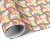 Abstrakte Pinwheels Geschenkpapier (Rolleneckpunkt)