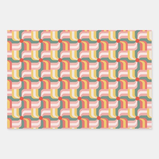 Abstrakte Pinwheels Geschenkpapier Set (Vorderseite 3)