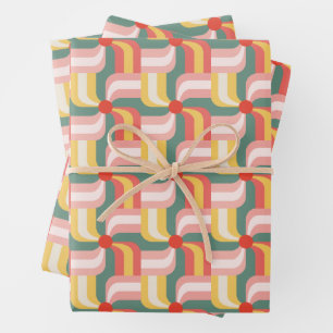 Abstrakte Pinwheels Geschenkpapier Set