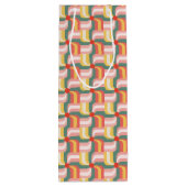 Abstrakte Pinwheels Geschenktüte Für Weinflaschen (Rückseite)