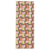 Abstrakte Pinwheels Geschenktüte Für Weinflaschen (Vorderseite)