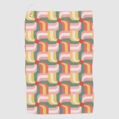 Abstrakte Pinwheels Golfhandtuch (Vorderseite)