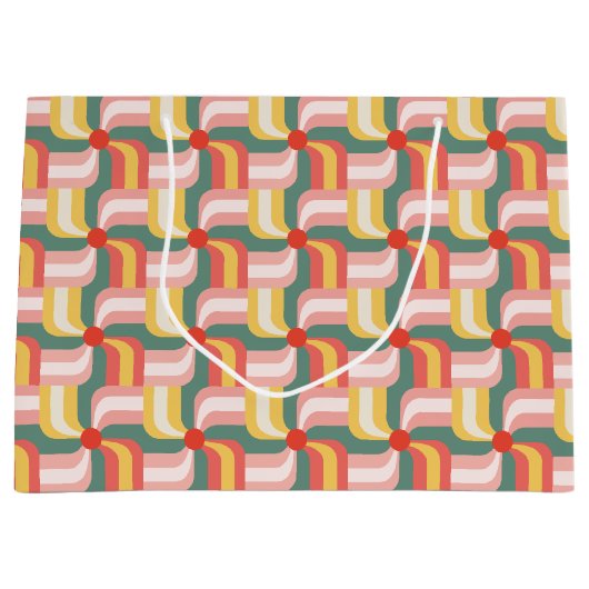 Abstrakte Pinwheels Große Geschenktüte (Vorderseite)