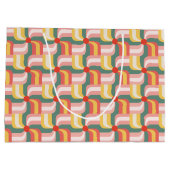 Abstrakte Pinwheels Große Geschenktüte (Rückseite)