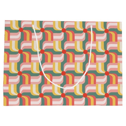 Abstrakte Pinwheels Große Geschenktüte (Rückseite)
