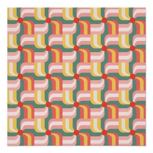 Abstrakte Pinwheels Poster (Vorderseite)