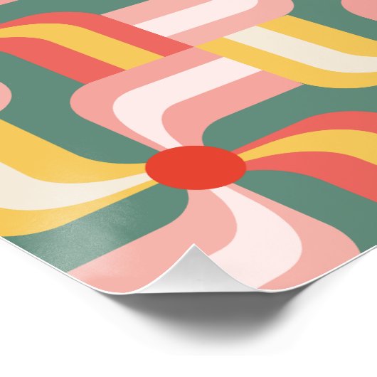 Abstrakte Pinwheels Poster (Ecke)
