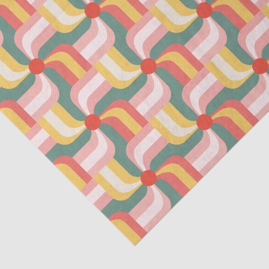 Abstrakte Pinwheels Seidenpapier (Ausschnitt)