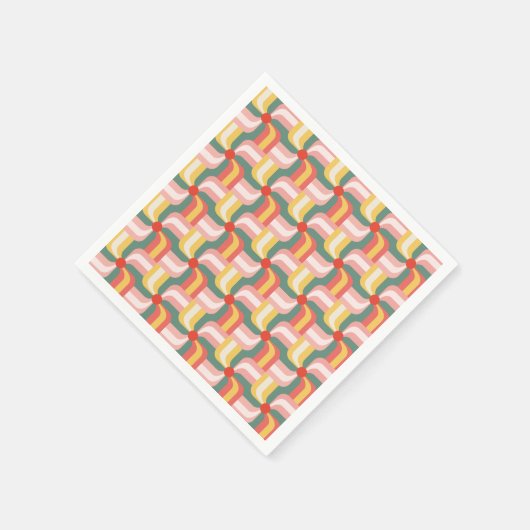 Abstrakte Pinwheels Serviette (Ecke)